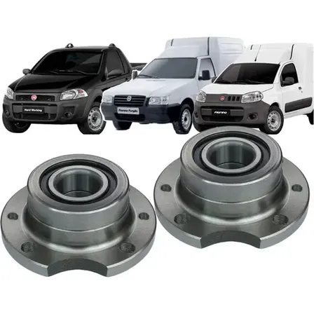 Par Cubo Traseiro Strada S/abs C/rolamento 1998 A 2013 Todas