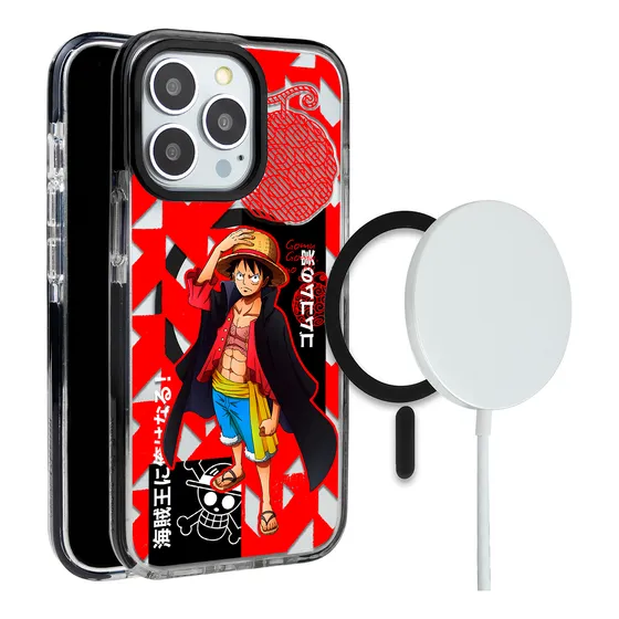 Funda Para iPhone Magsafe One Piece Luffy Gomu Akuma No Mi