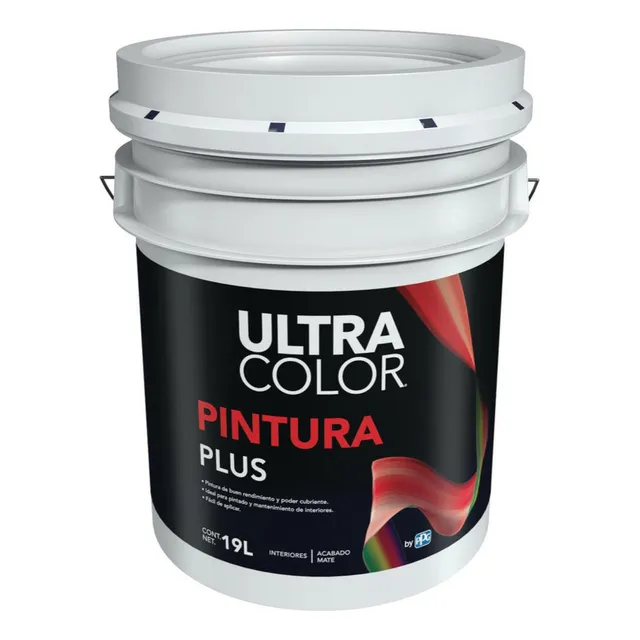 Ultracolor Pintura Vinilica Plus Blanco 19 Lts