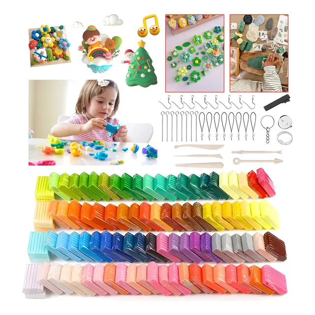 Arcilla Moldeable Polimerica 82 Colores Plastilinas Play Doh