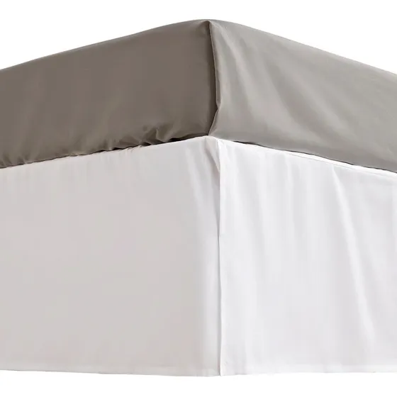 Cubre Sommier Haussman 160x200cm, De Tablas Encontradas Color Blanco