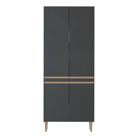 Mueble Auxiliar De Cocina Microondas Horno Alacena 4 Puertas