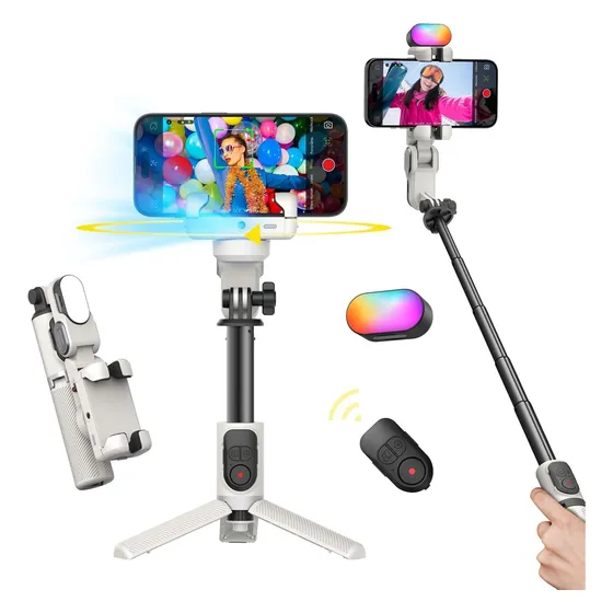 Gimbal Estabilizador 1 Ejes Aochuan Smart M1 Pro Con Luz