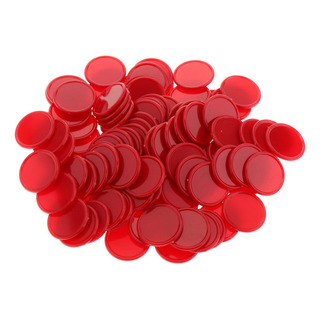 Qianyuu 100pcs Fichas De Bingo De Plástico Qianyuu 100pcs Fichas De Bingo De Plástico