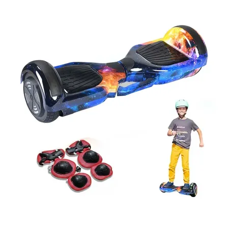 Hoverboard Skate Elétrico 6.5 Polegadas Com Led E Bluetooth Céu Estrelado Tricolor