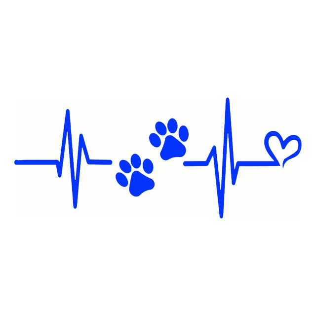 Vinilo Tuning Autos Ploter Calco  Huella Perrito Cardio