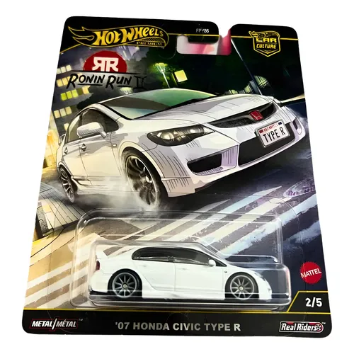 '07 Honda Civic Type R 10台セット Hot Wheels 07 Honda Civic Type R - Premium (ronin Run 2) Branco