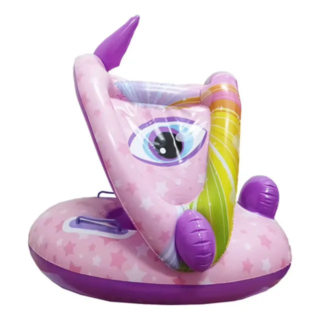 Flotador De Piscina Techo Inflable Para Bebés Lila