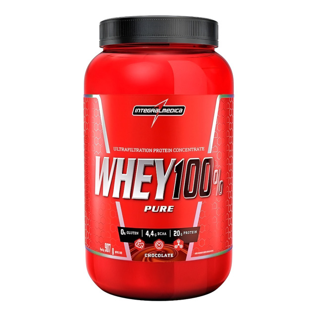 Whey 100% Pure Pote 900g Chocolate Integralmédica