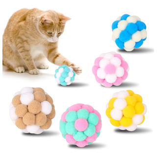 Pelota Giratoria Catnip Para Gatos, 6 Unidades Pelota Giratoria Catnip Para Gatos, 6 Unidades