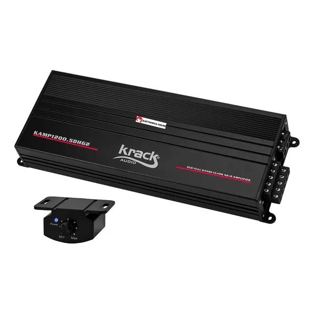 Amplificador Krack Audio 5 Canales Hybrid Con Control Bajos 