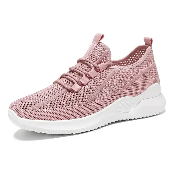 Zapatos Informales Planos Transpirables Para Mujer, Malla