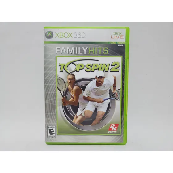 Capa Top Spin 2 Original Para Xbox 360