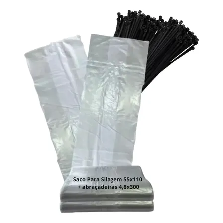 Charm Sacos Para Silagem 55x110 Preto