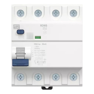 Dispositivo 4p Rdws-ac-30-100-4-d99 100a 30ma-weg Modelo 14764229 Marca Weg Dispositivo 4p Rdws-ac-30-100-4-d99 100a 30ma-weg Modelo 14764229 Marca Weg