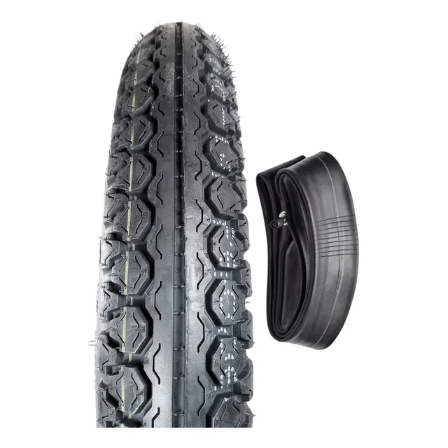 Cubierta Moto 80 100 14 + Cámara Trasera Honda Biz 105 / 125