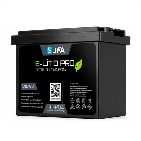 Bateria Lifepo4 12v 50ah Jfa Energia Solar Bms 5000 Ciclos
