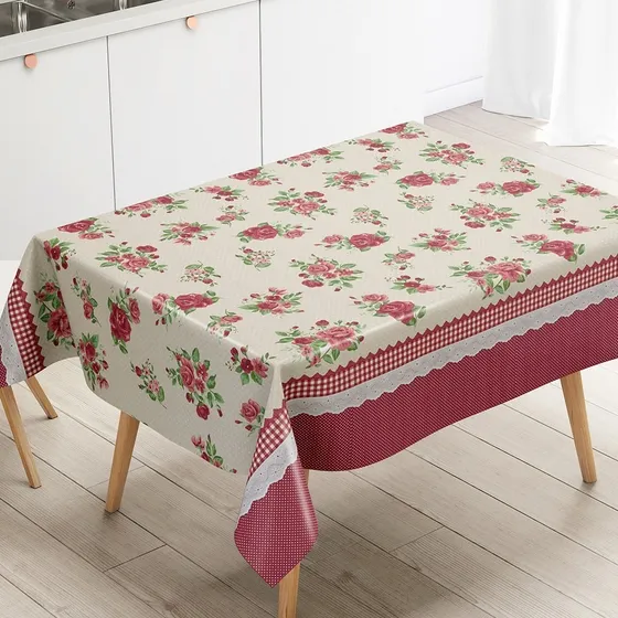 Toalha De Mesa Plastica Retangular Impermeavel 6 Lugares