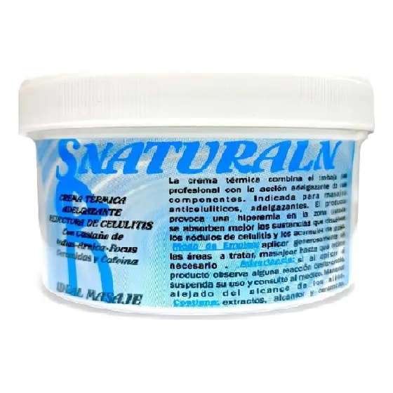 Crema Termica Adelgazante Reductora De Celulitis Snaturaln