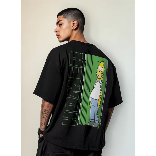 Playera Homero Mascara De Latex The Simpsons Hombre