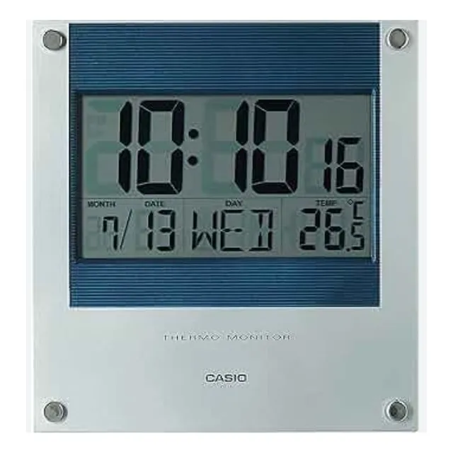 Reloj De Pared Digital Con Termómetro Casio Id-11-2 Garantía