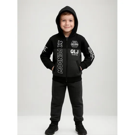 Conjunto  De Moletom Infantil 4 Ao10 Forrada De Pelo Luxo