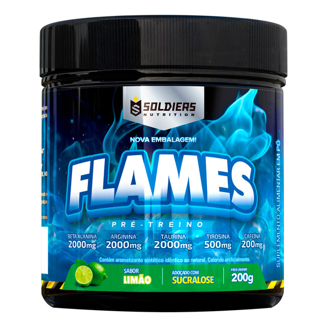 Flames 200g - Sabor Limão - Soldiers Nutrition Flames 200g - Sabor Limão - Soldiers Nutrition
