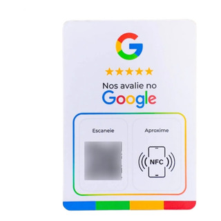 Placa Avaliação Google Com Chip Nfc E Qr Code Placa Avaliação Google Com Chip Nfc E Qr Code