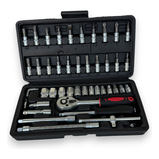 Kit Herramientas Milimétricas 46 Piezas Ratchet Y Extensione Kit Herramientas Milimétricas 46 Piezas Ratchet Y Extensione
