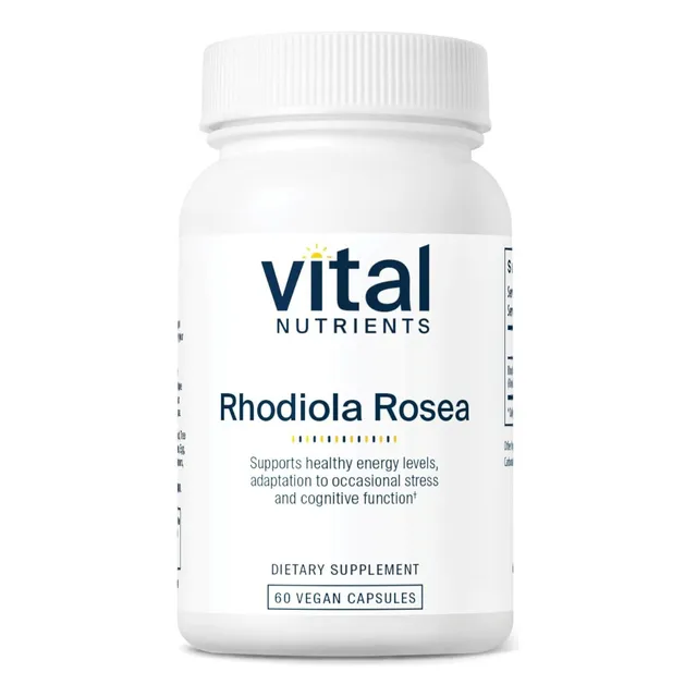 Rhodiola Rosea Vital Nutrients 60 Cápsulas Veganas