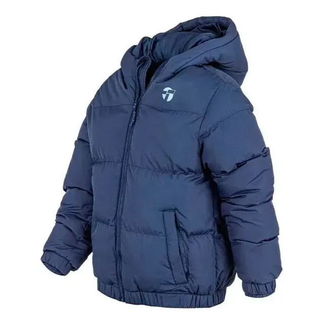 Campera Corta Topper Puffer Il Azul Con Capucha Para Hombre