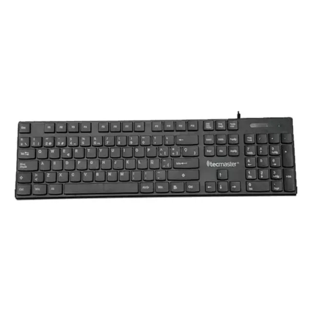 Teclado Básico Tecmaster Cableado Usb Negro Tm-100513 Idioma Español España