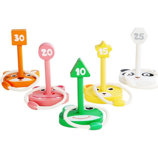 Juego De Lanzar Aros Madera Ensartar Encajar Anillos Niños Juego De Lanzar Aros Madera Ensartar Encajar Anillos Niños