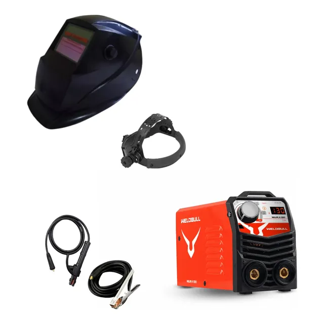 Equipo De Soldar Mini Weldbull 130amp Careta Inteligente 