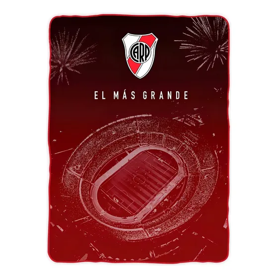 Frazada Brilla En La Oscuridad River Plate 1 1/2 Plaza Licencia Oficial City