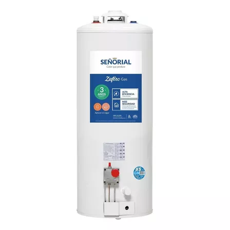 Termotanque Multigas Señorial Zafiro TSZP1-85 Blanco 85l