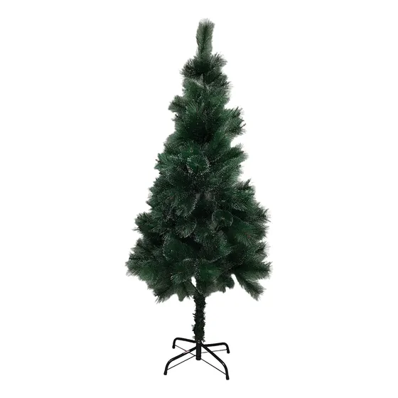 Arbol Navidad Frondoso Puntas Verdes Y Navedas 180cm De Alto