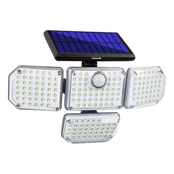 Foco Led Solar Exterior Maxwell Sensor Movimiento 4 Direcciones