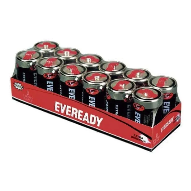 Pack 12 Pilas Eveready D Super Heavy Duty / Pm