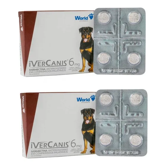 8 Remedio Para Carrapato Sarna Verme Pulga De Cachorro 6mg