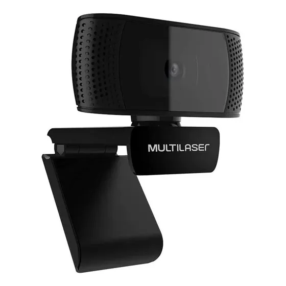 Webcam Multilaser Usb Wc05 Full Hd 1080p 4k Com Microfone