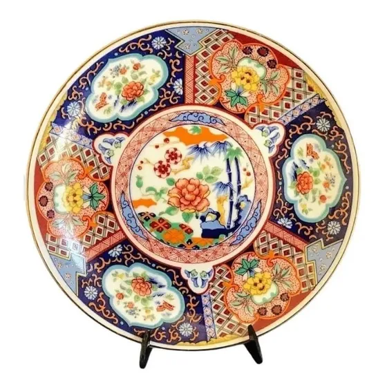 Plato Decorativo Porcelana Japonesa Imari 11.5cm Sellado