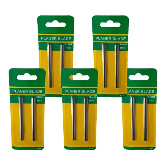 Kit 5 Jogo De Faca Da Plaina 82mm Bosch, Makita, Dewalt 