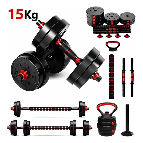 Banco Suporte Supino E Kit Halteres Kettlebell Dumbell Consport