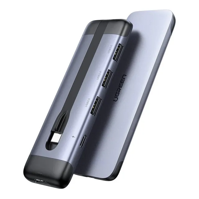 Usb C Hub 5-1 Ugreen Con Hdmi 4k+3 Usb 3.0+pd 100w Otg
