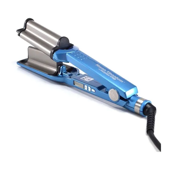 Modelador Babyliss Pro Nano Titanium Triondas Waver Cor Azul 127V