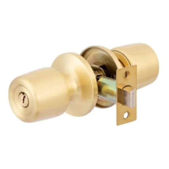 Cerradura Tubular 8000 Bronce Poli Acceso Color Dorado