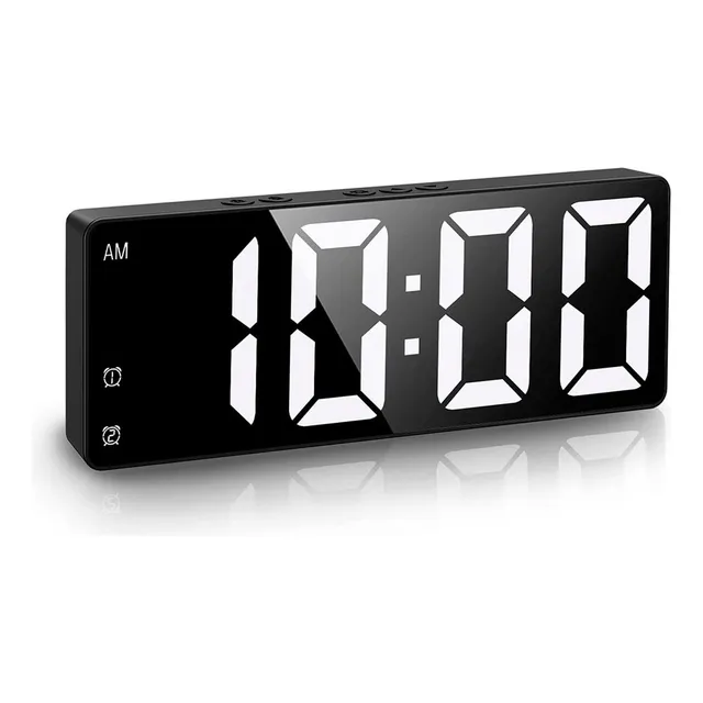 Reloj Despertador De Mesa Digital Usb Temperatura Y Alarma