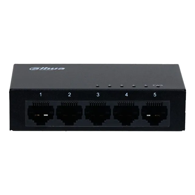 Conmutador metálico Dahua Gigabit de 5 puertos DH-PFS3005-5gt