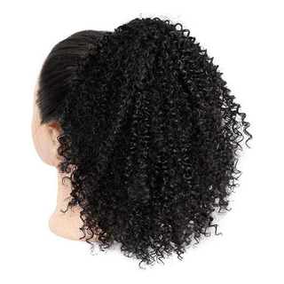 Aplica El Cabello Rizado A La Cola De Caballo Afro Puff Coqu Aplica El Cabello Rizado A La Cola De Caballo Afro Puff Coqu